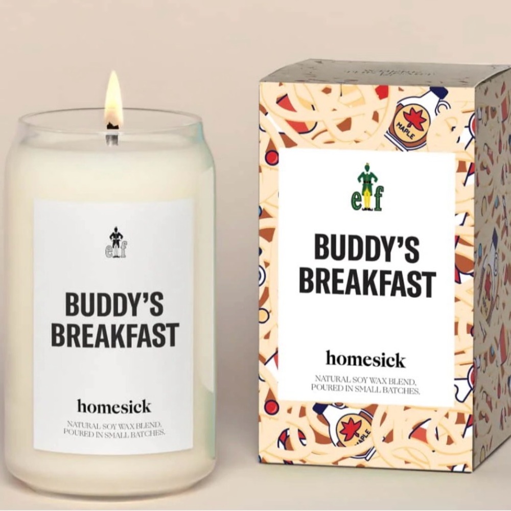Homesick x Elf "Buddy's Breakfast" Scented Candle - Cream